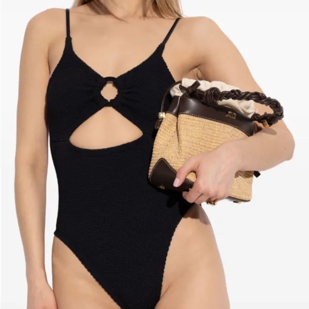 HUNZA G textured swimsuit